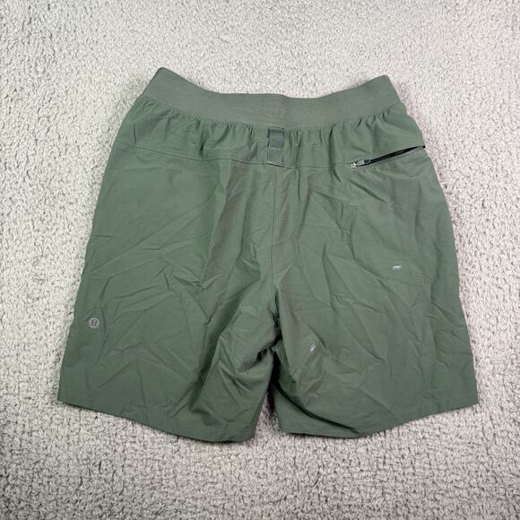 Lululemon License To Train Shorts Mens Small Green 7" Performance Gym - Picture 5 of 8